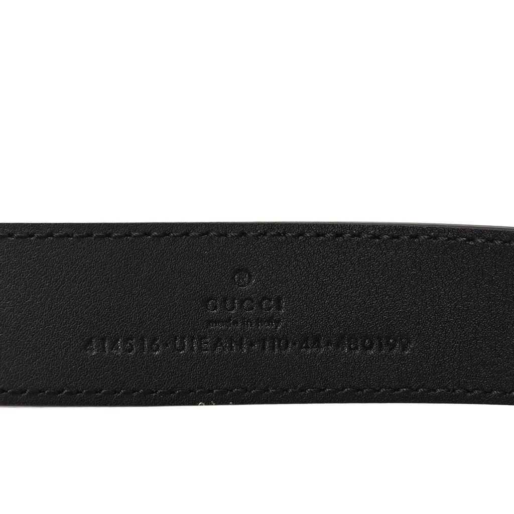 GG Supreme Monogram Bee Multicolor Appia Calfskin 30mm Belt 110 44 Black