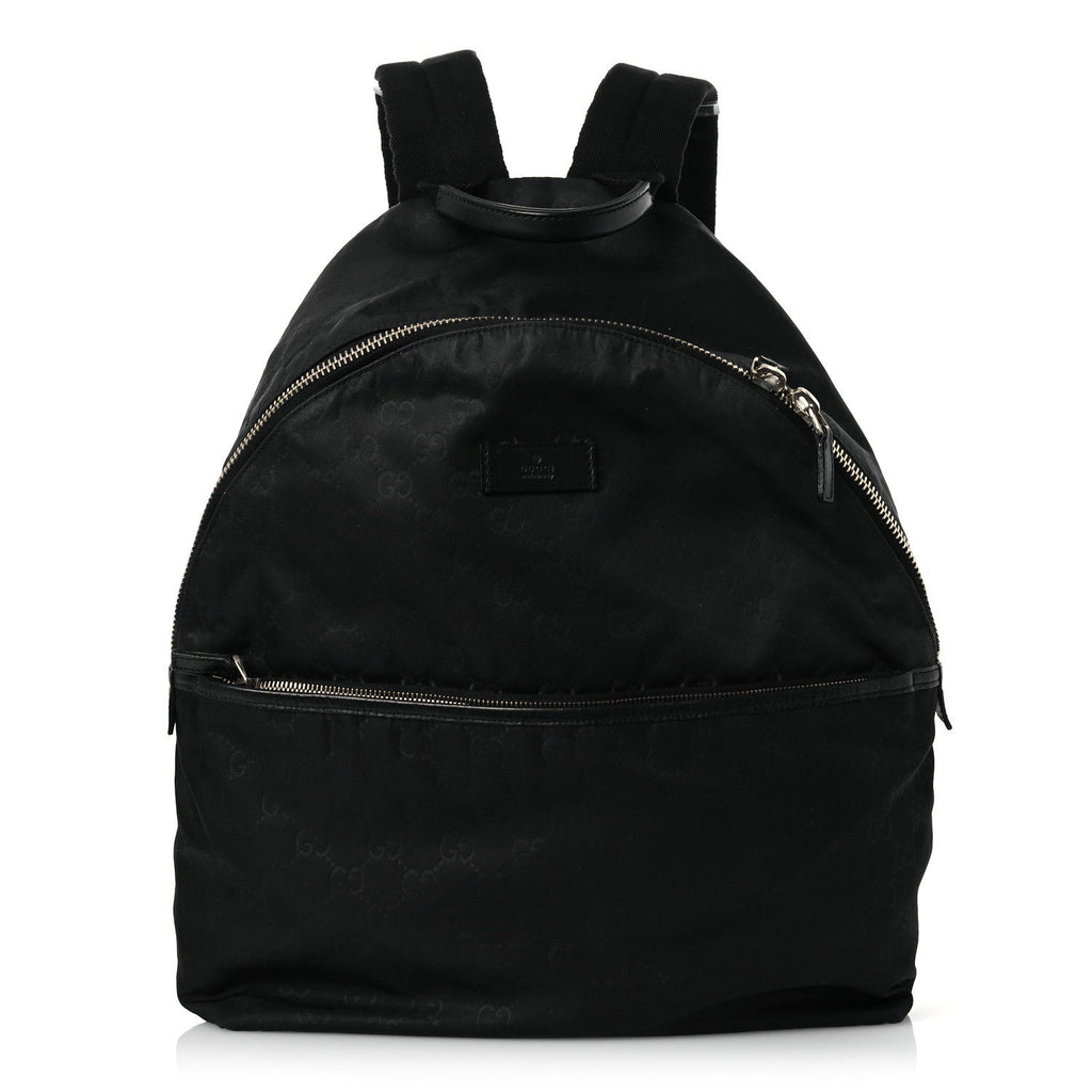Nylon Monogram Medium Classic Backpack Black