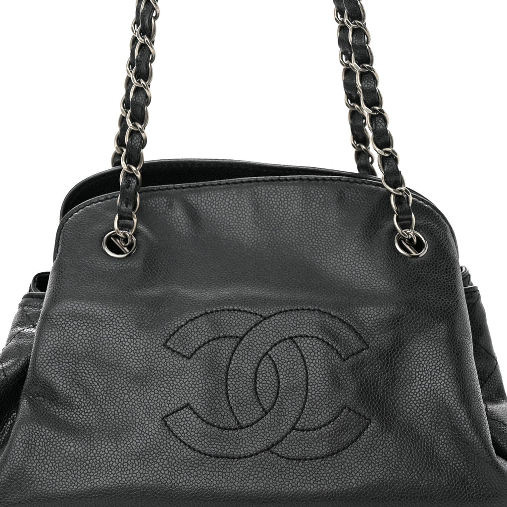 Caviar 31 CC Shoulder Bag Black