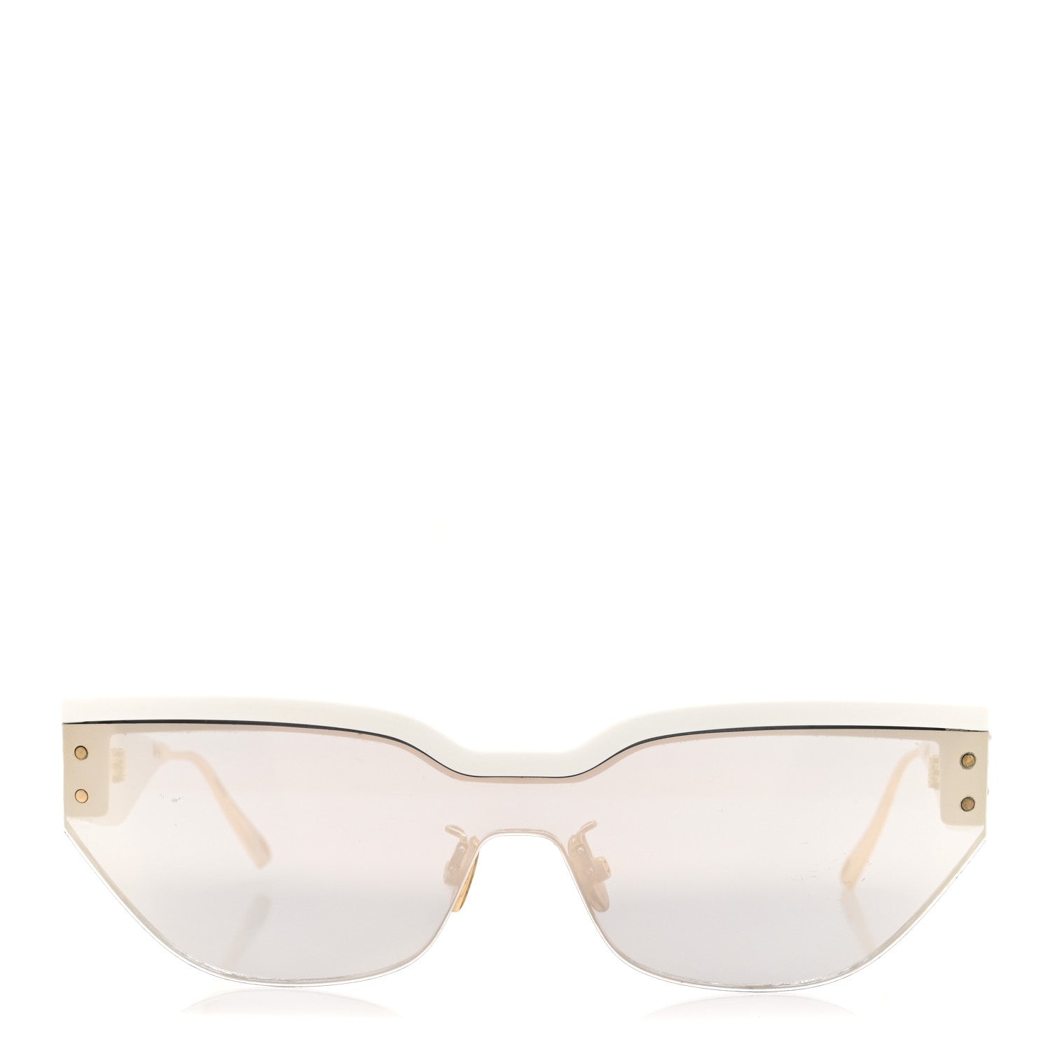 Acetate DiorClub M3U Cat Eye Mask Sunglasses White