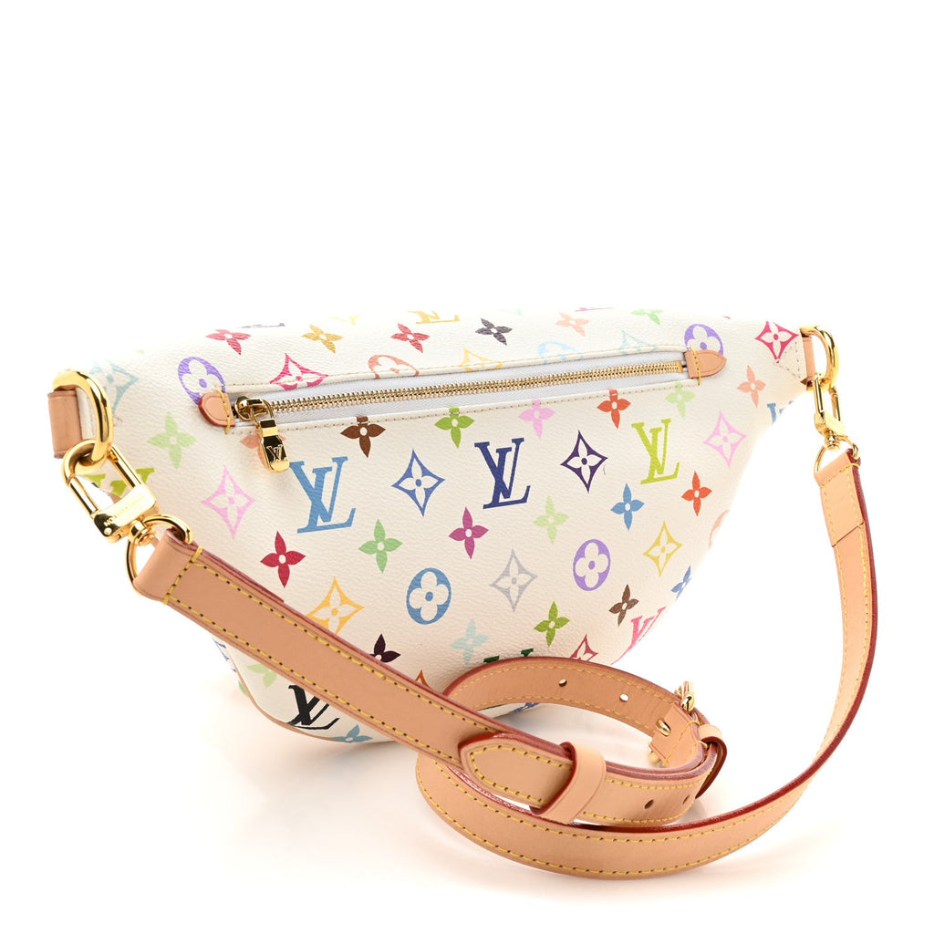 LV X TM Monogram Multicolor High Rise Bumbag White
