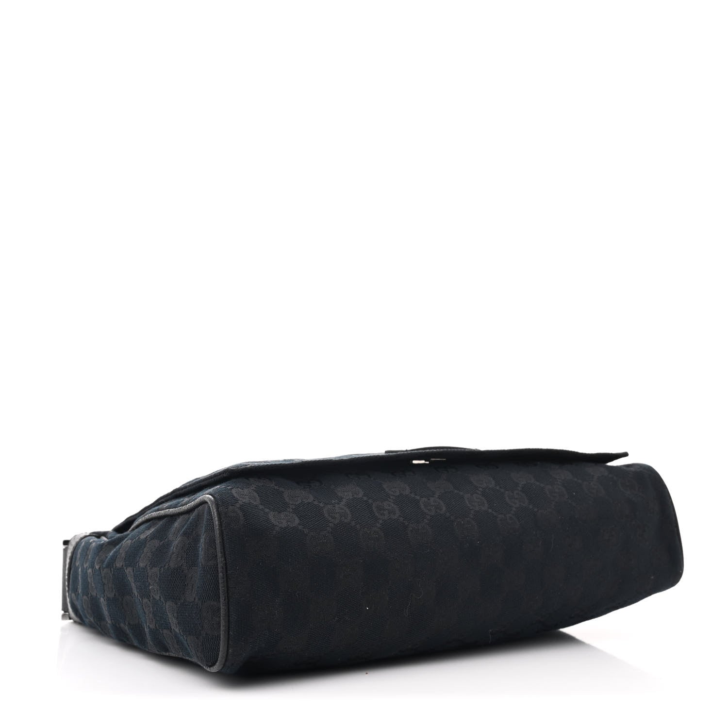 Monogram Small Flap Messenger Bag Black