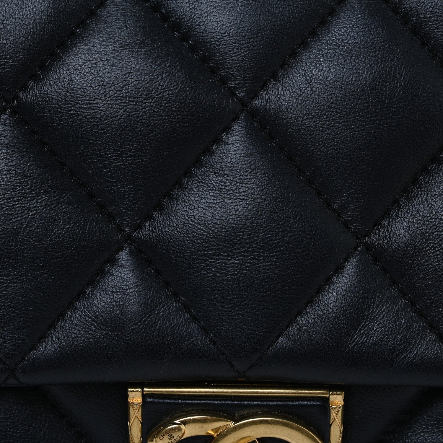 Lambskin Quilted Mini Flap Black