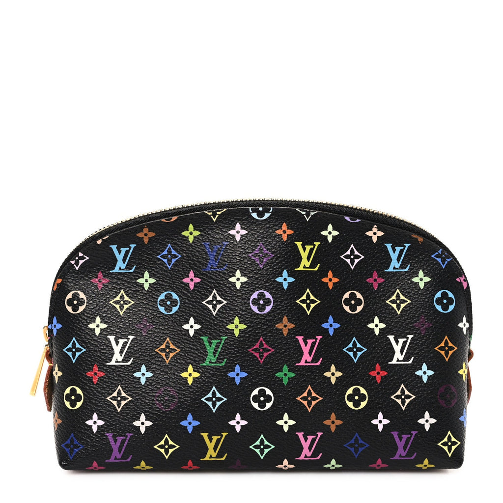 Monogram Multicolor Cosmetic Pouch Black Grenade