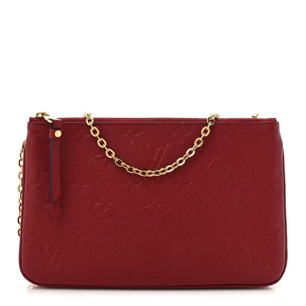 Empreinte Double Zip Pochette Cherry Berry