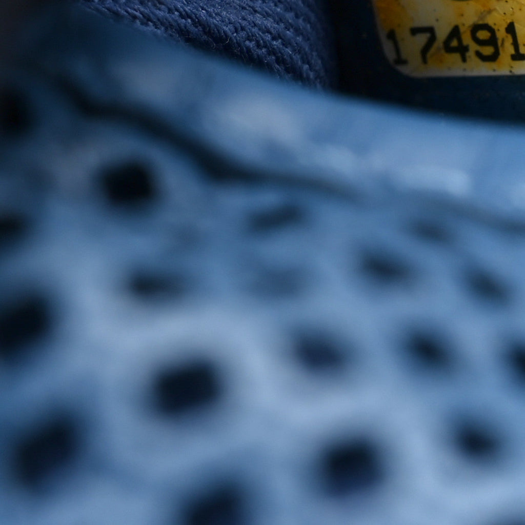 Perforated Calfskin Large Up In The Air Flap Blue