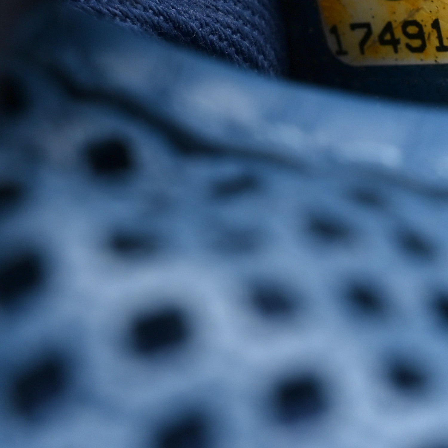 Perforated Calfskin Large Up In The Air Flap Blue