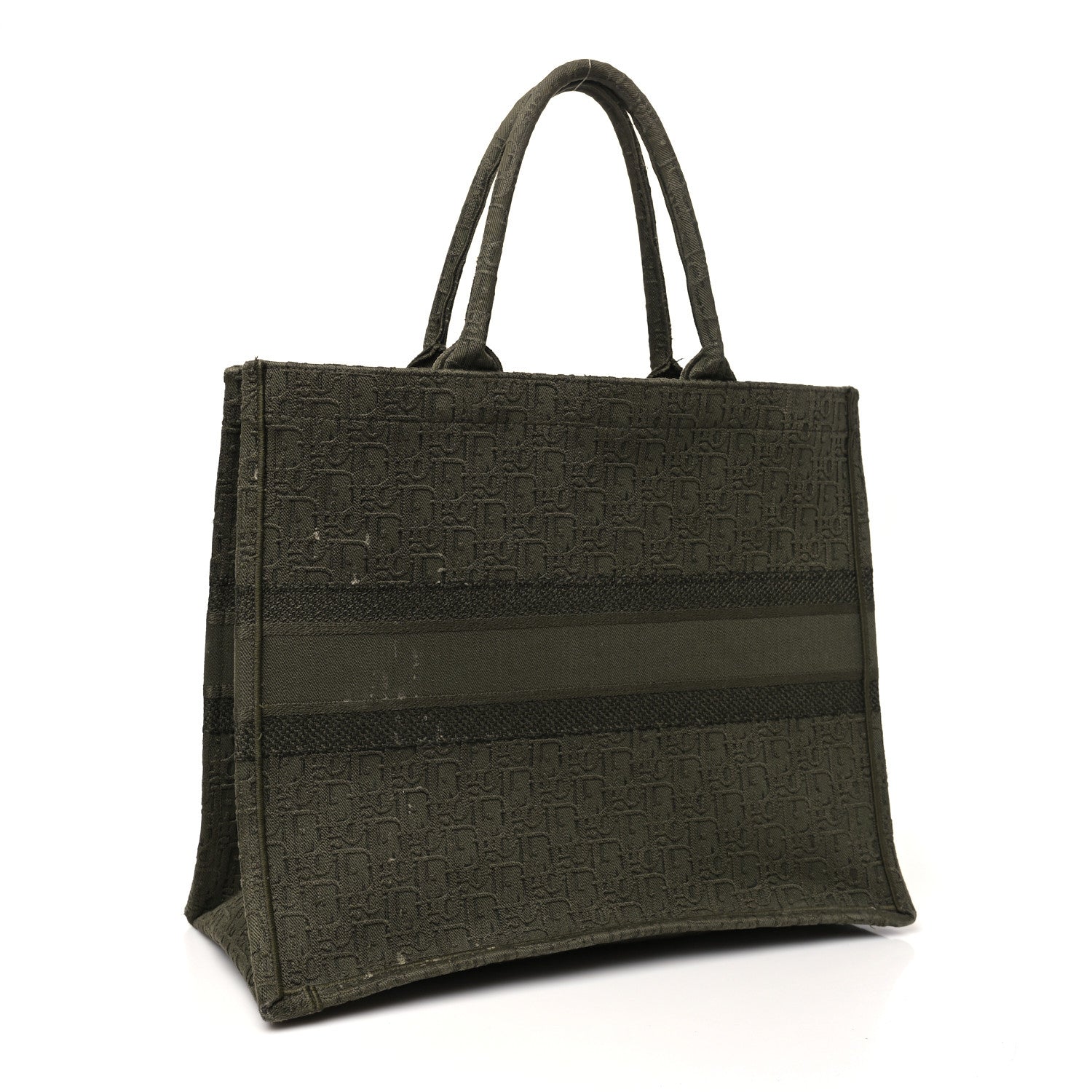 Oblique Denim Large Book Tote Green