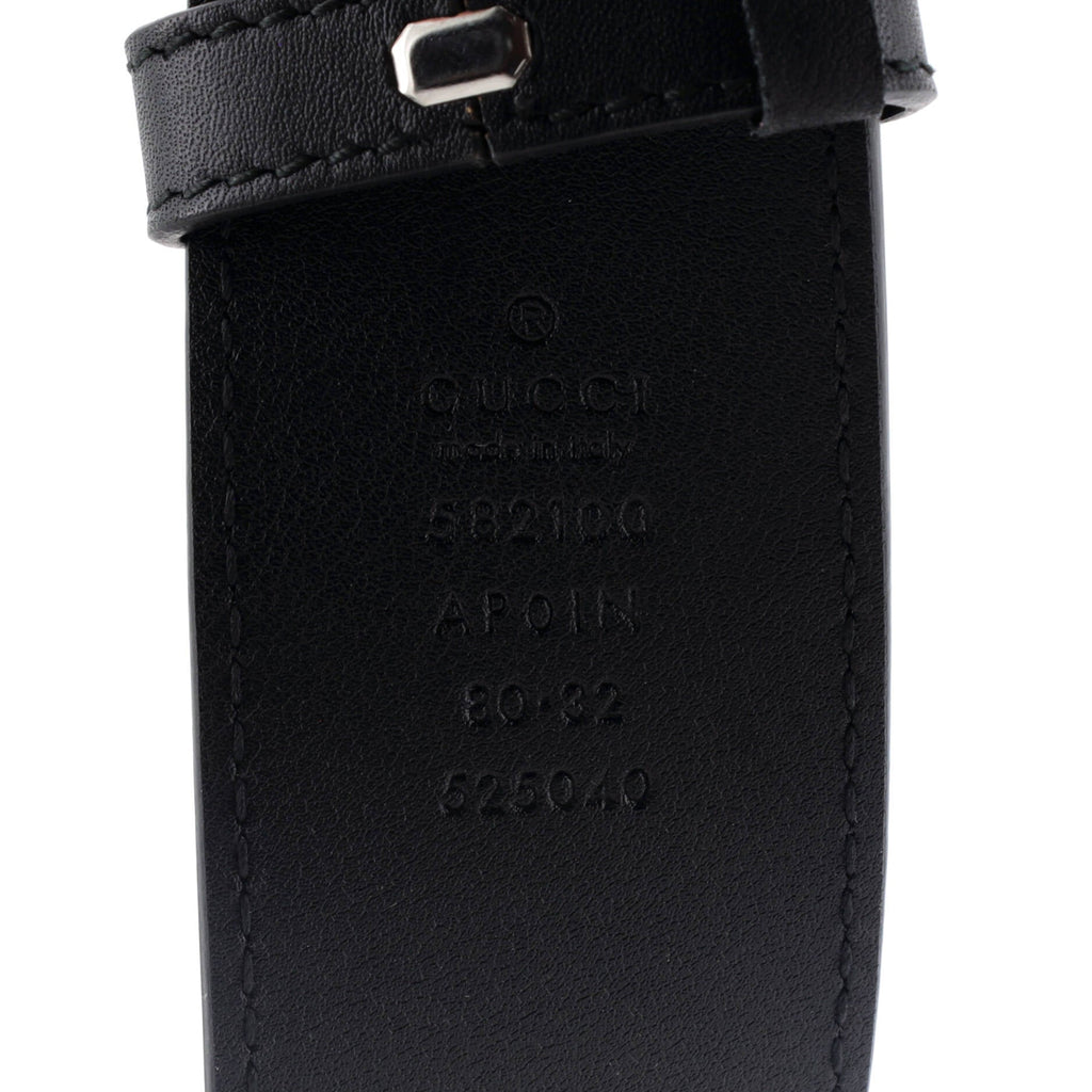 GG Marmont Belt Leather with Crystal Buckle Wide