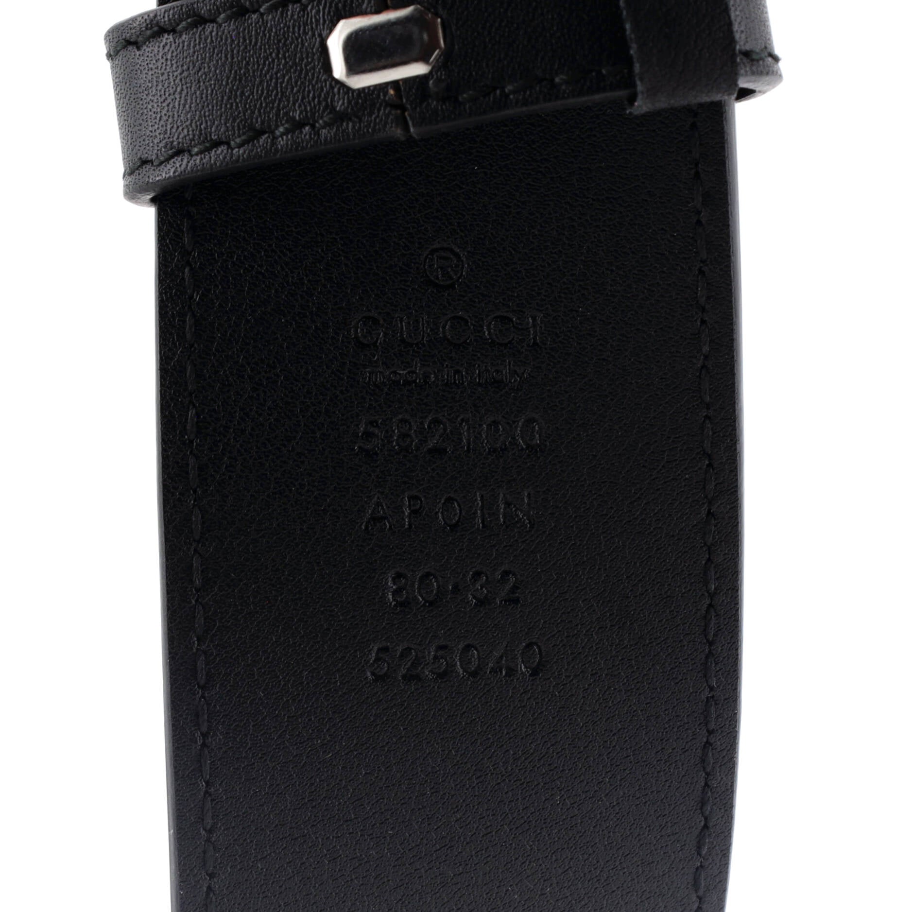 GG Marmont Belt Leather with Crystal Buckle Wide