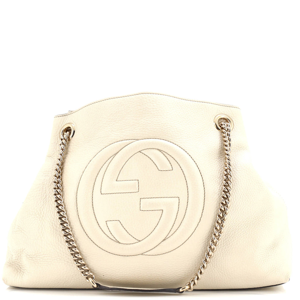 Soho Chain Strap Shoulder Bag Leather Medium