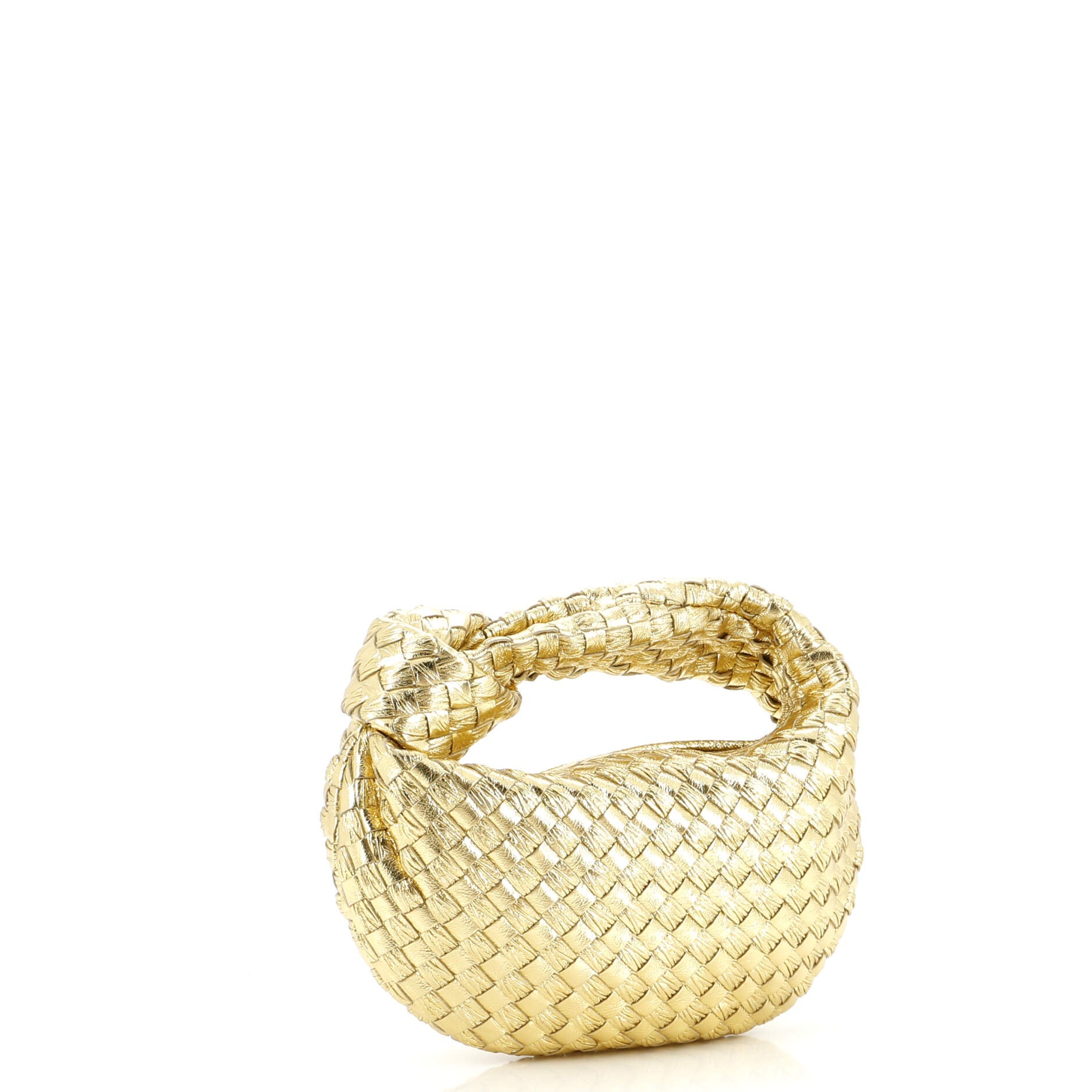BV Jodie Hobo Metallic Intrecciato Nappa Mini