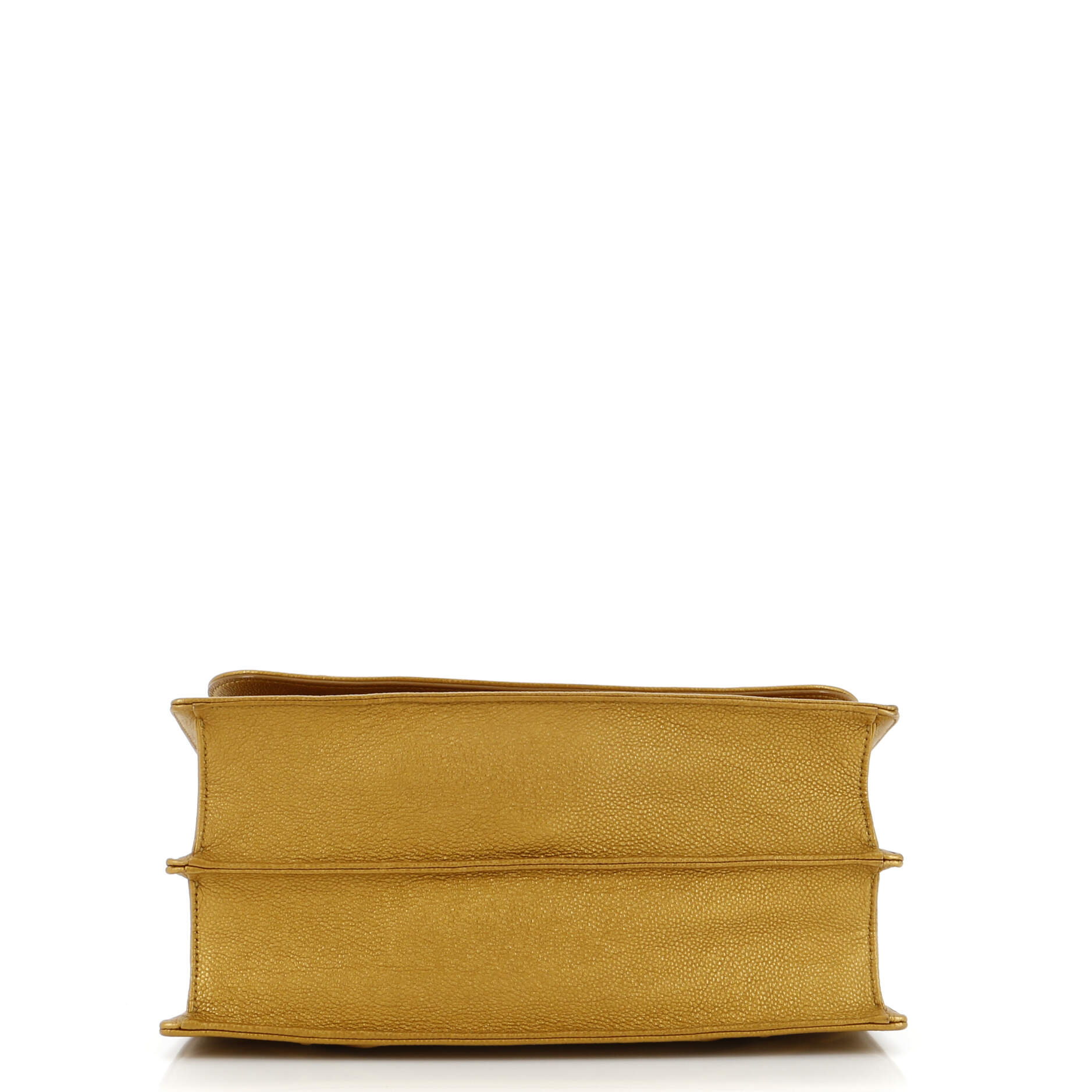 Diorama Chain Satchel Grained Leather Large