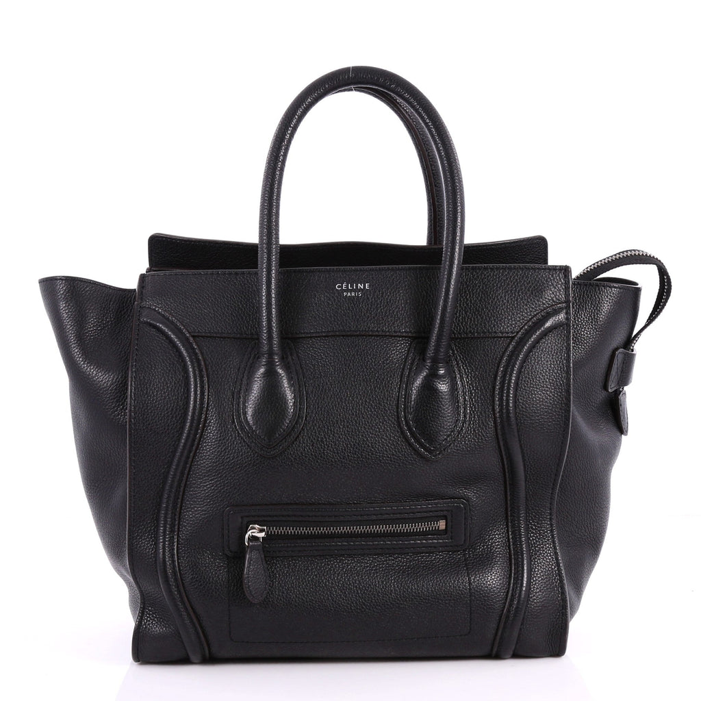 Luggage Handbag Grainy Leather Mini