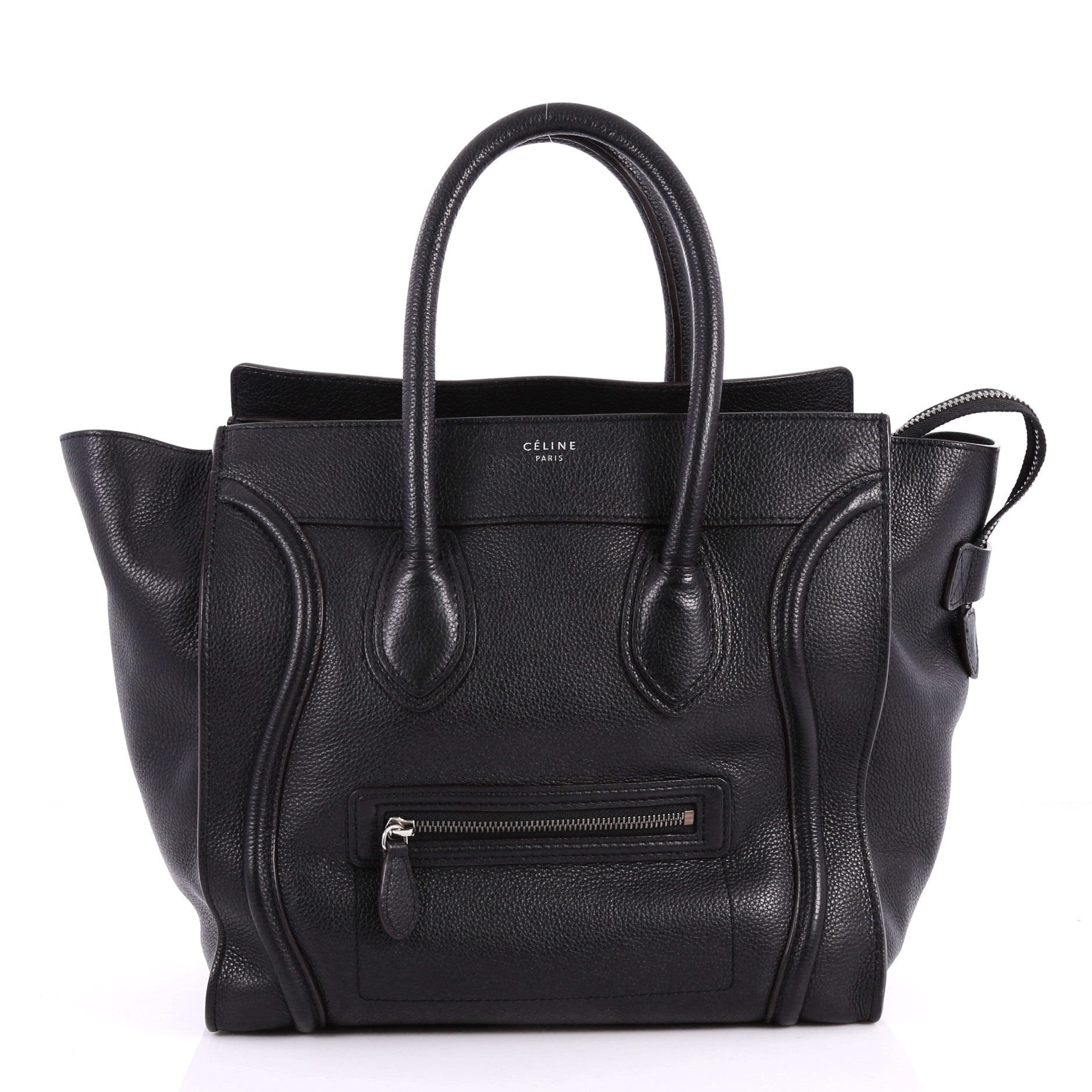 Luggage Handbag Grainy Leather Mini