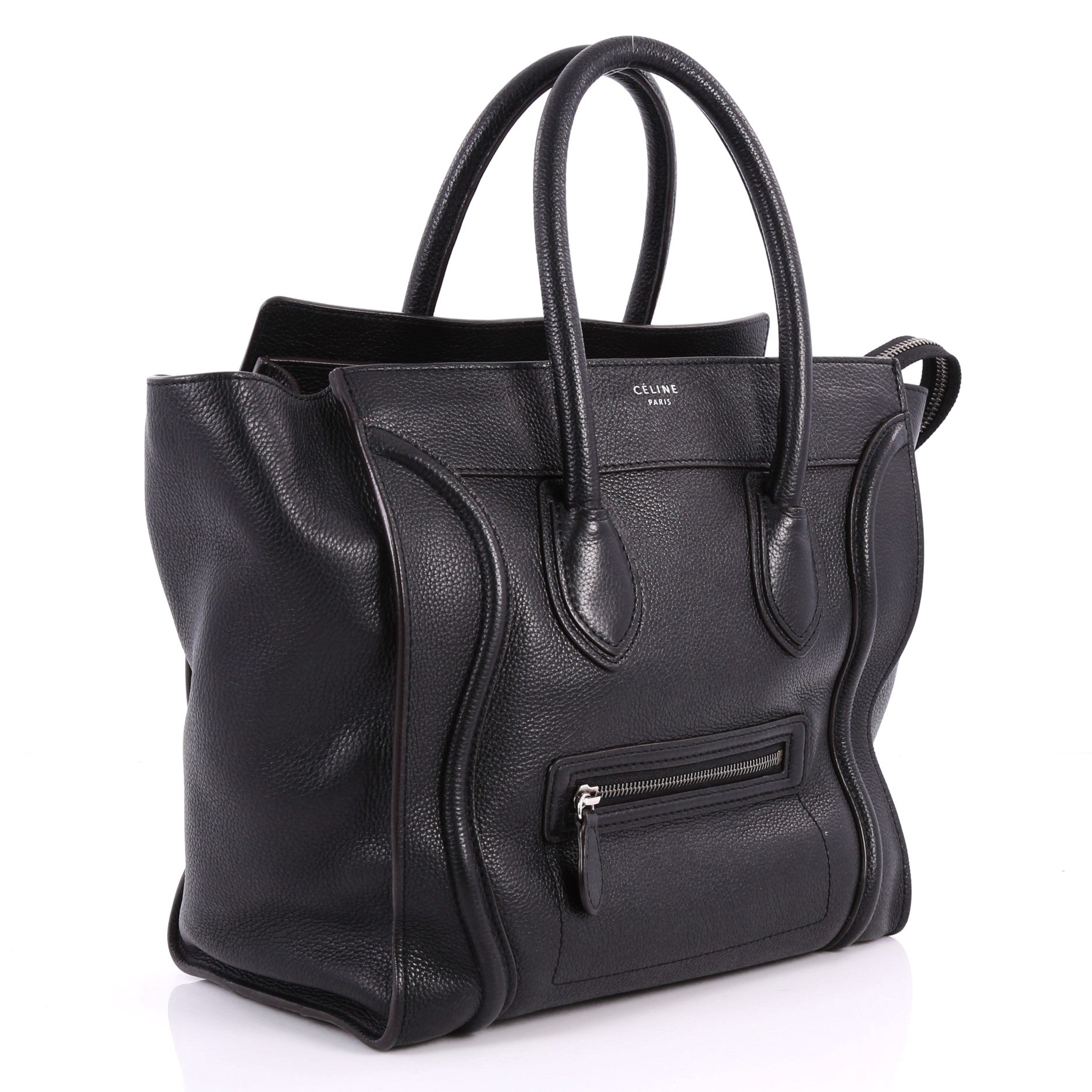 Luggage Handbag Grainy Leather Mini