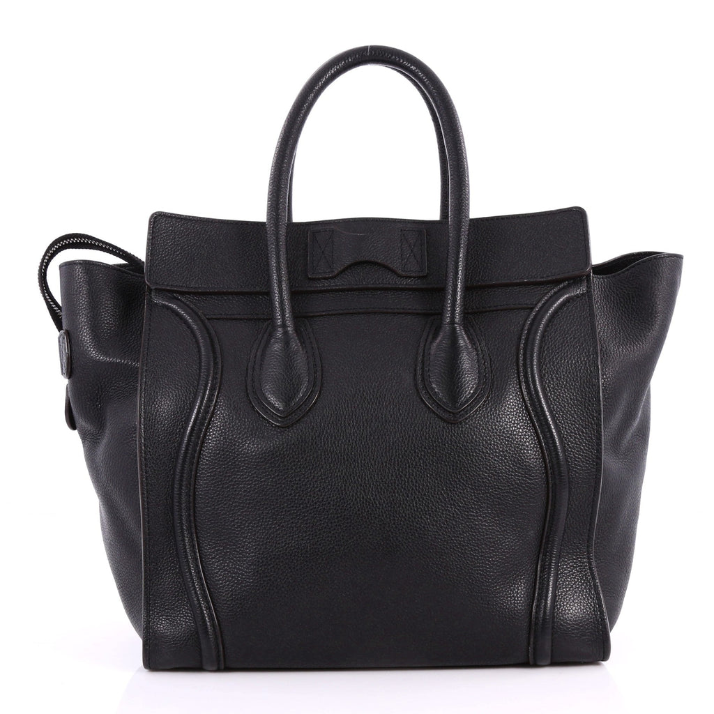 Luggage Handbag Grainy Leather Mini