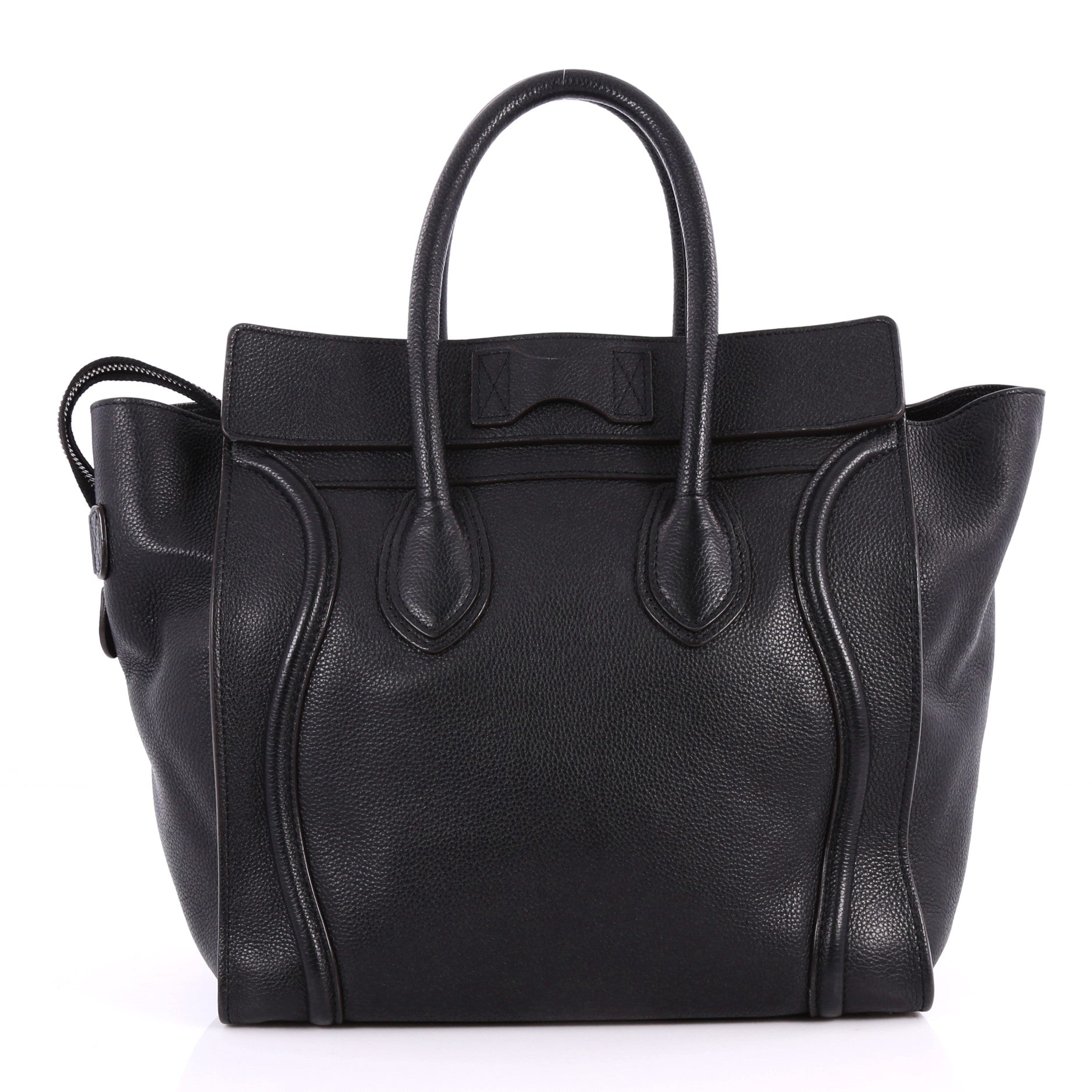 Luggage Handbag Grainy Leather Mini