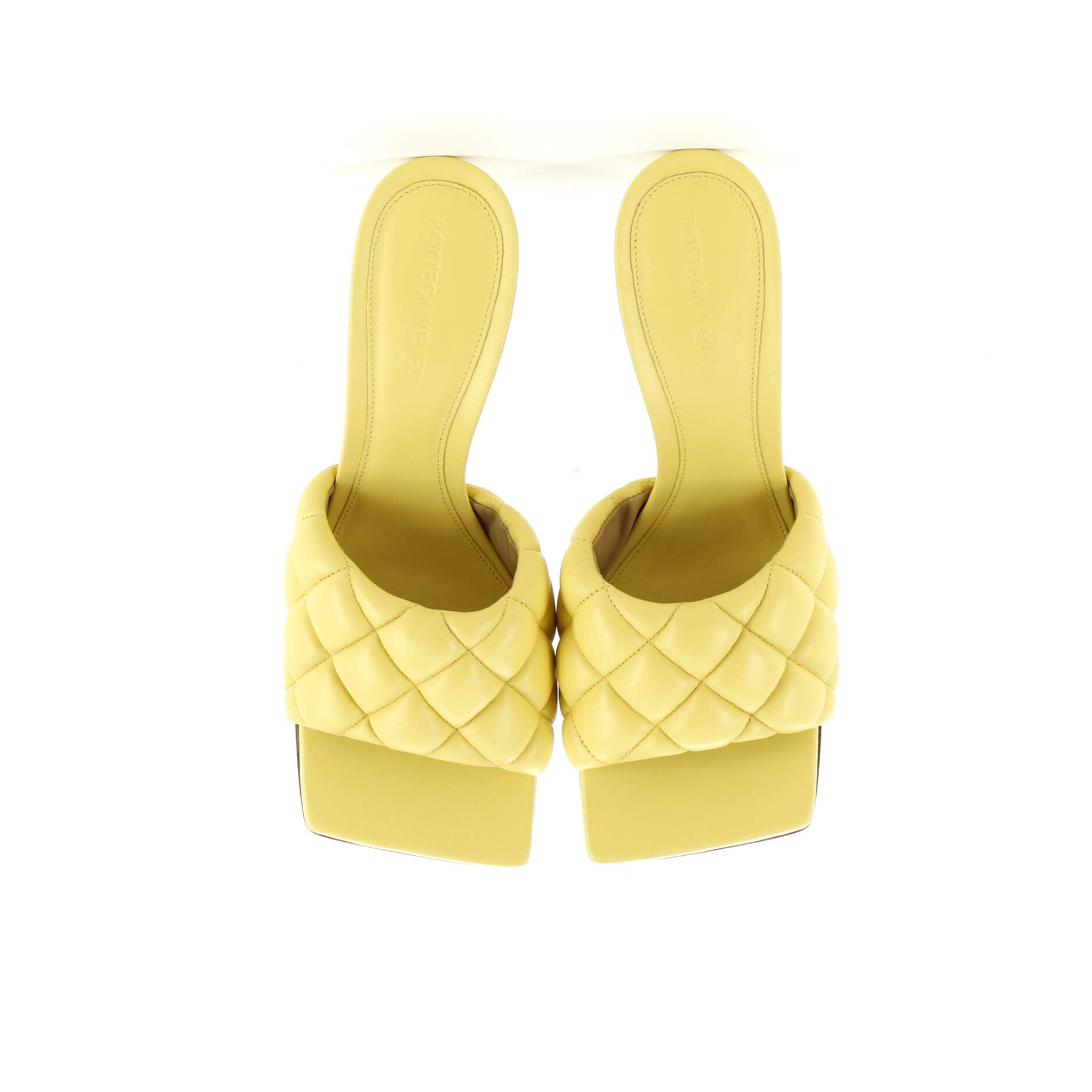 Women's The Padded Heeled Sandals Quilted Leather