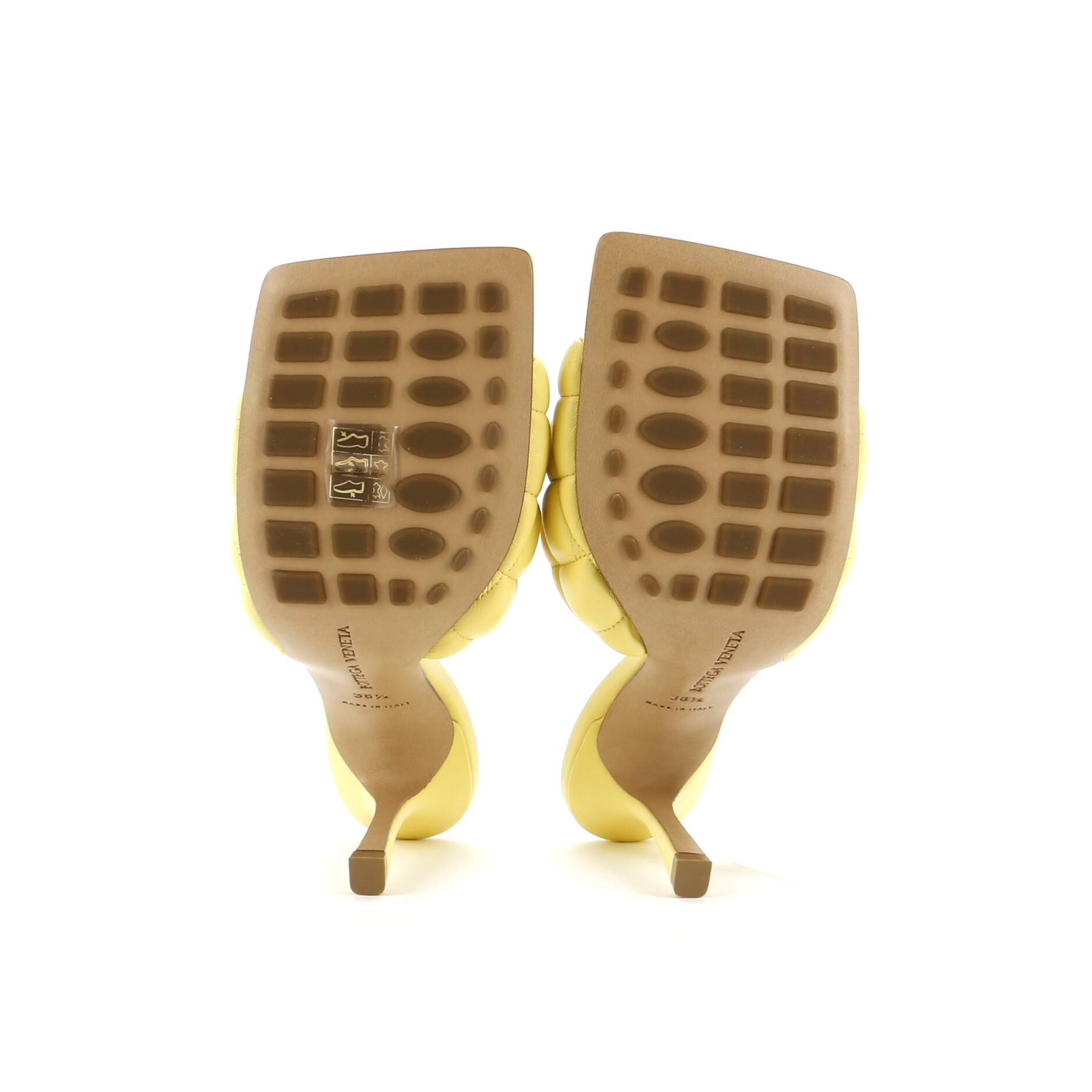 Women's The Padded Heeled Sandals Quilted Leather