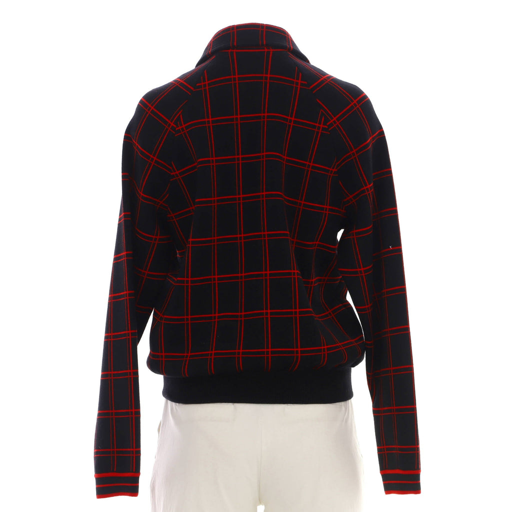 Women's Two Pocket Patches Zip Jacket Printed Wool