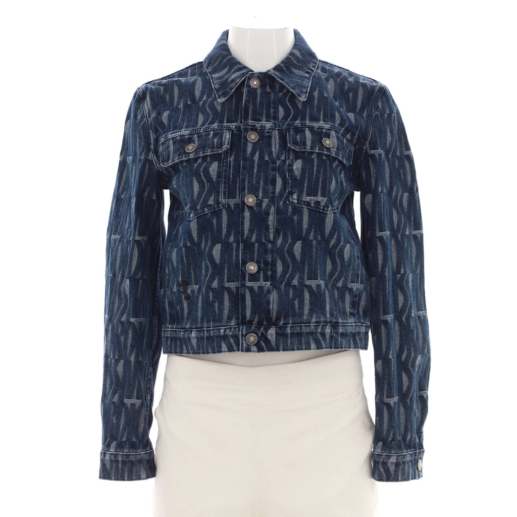 Women's Miss Dior Button Up Jacket Printed Denim