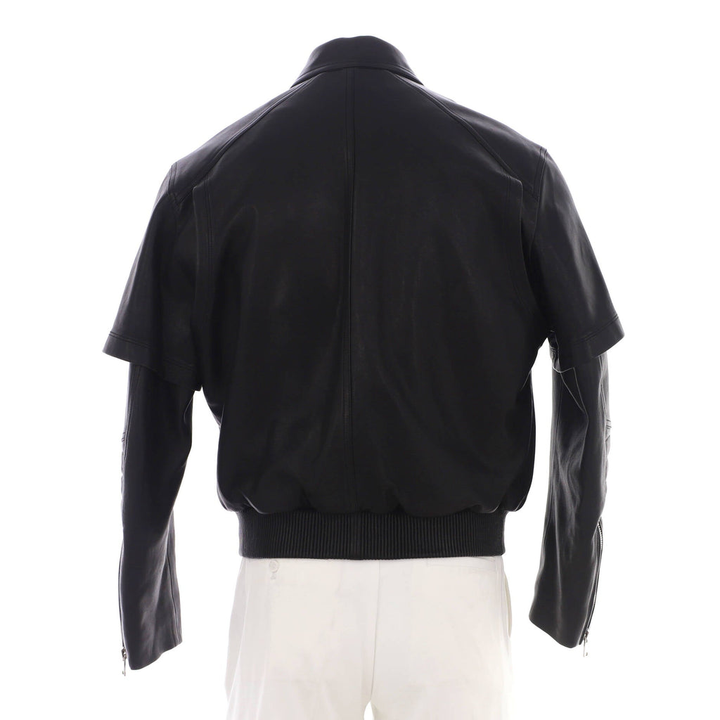 Men's Four Pocket Zip Up Jacket Leather