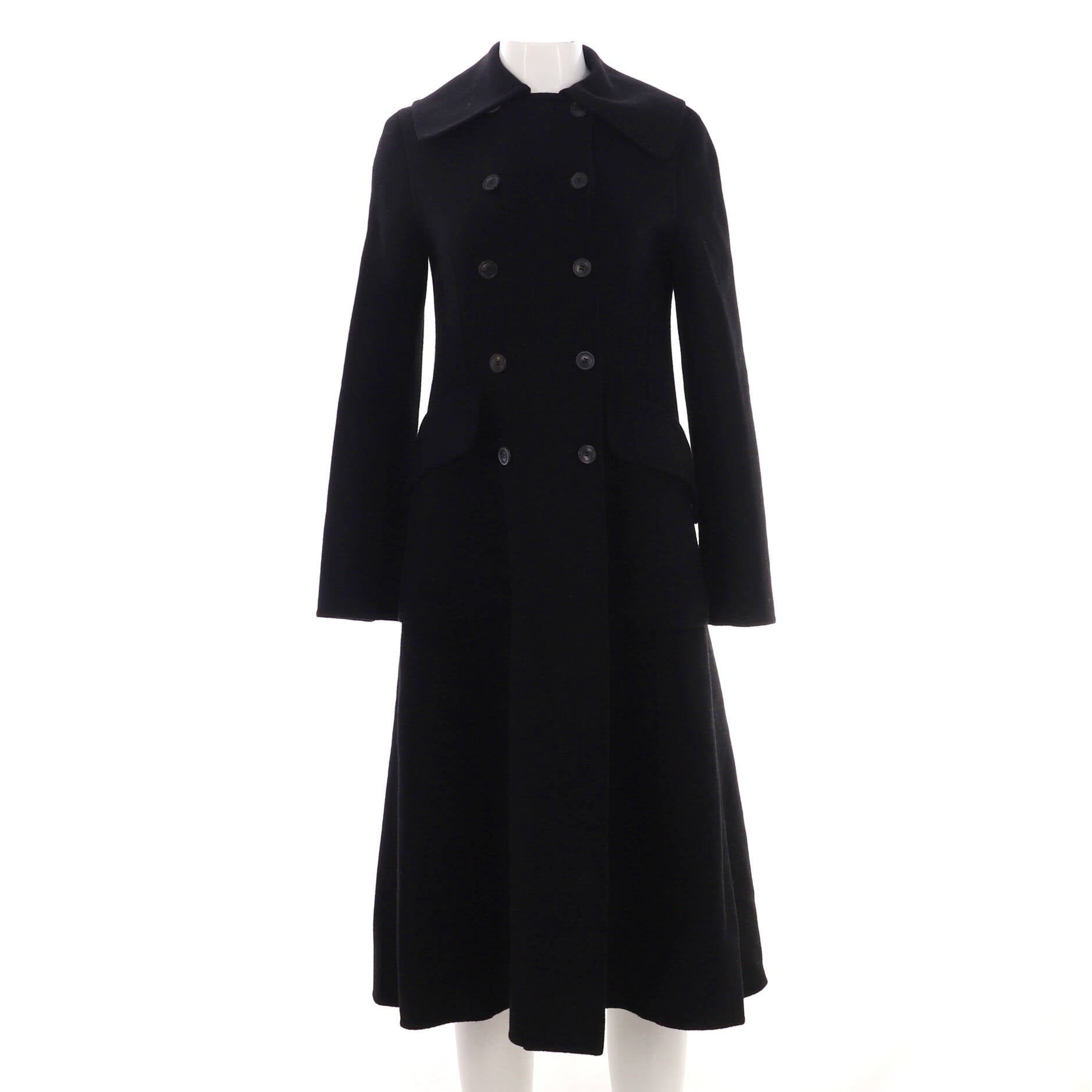 Women's Two Pocket Double Breasted Coat Cashmere