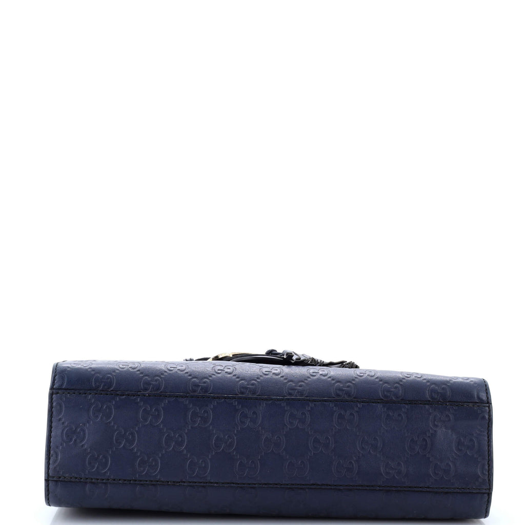 Emily Chain Flap Bag Guccissima Leather Medium