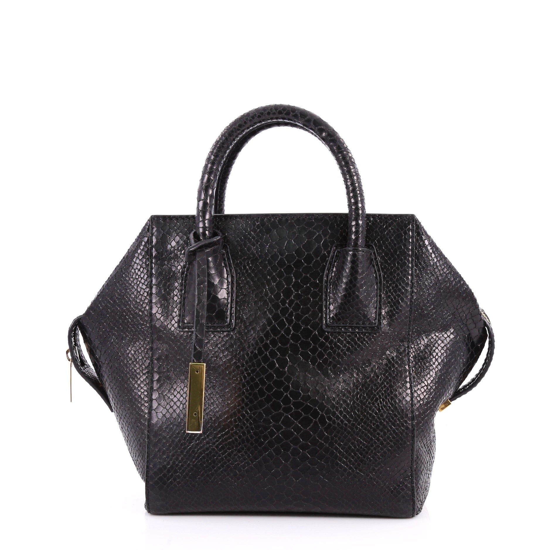Cavendish Boston Bag Faux Python Mini
