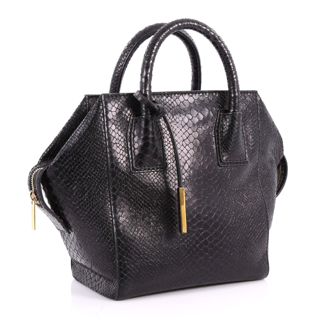 Cavendish Boston Bag Faux Python Mini