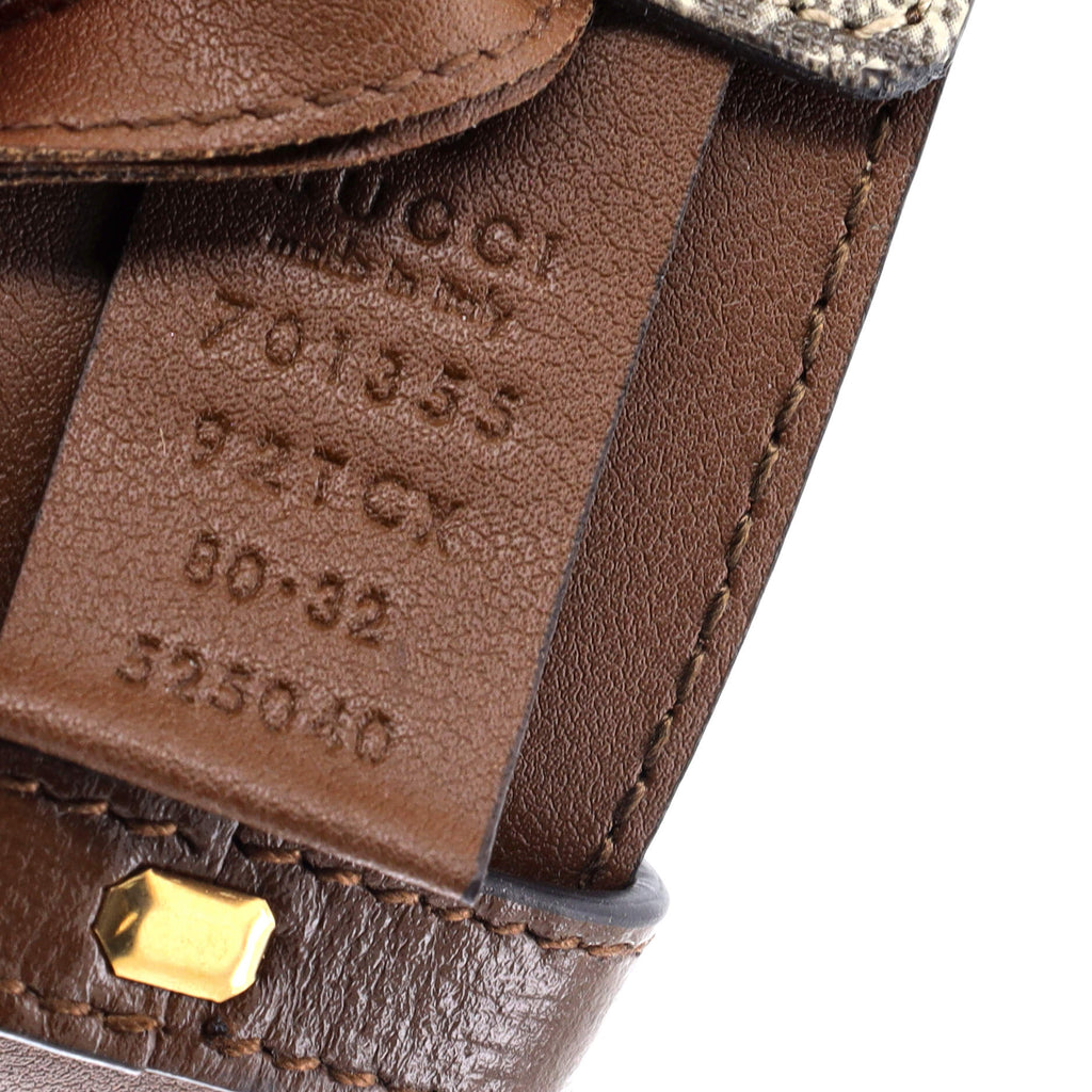 GG Marmont Belt Eyelet Embellished GG Coated Canvas Wide 80