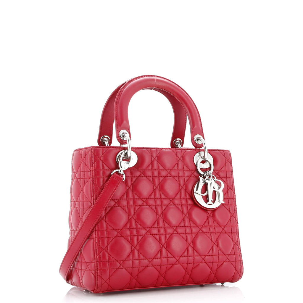 Lady Dior Bag Cannage Quilt Lambskin Medium