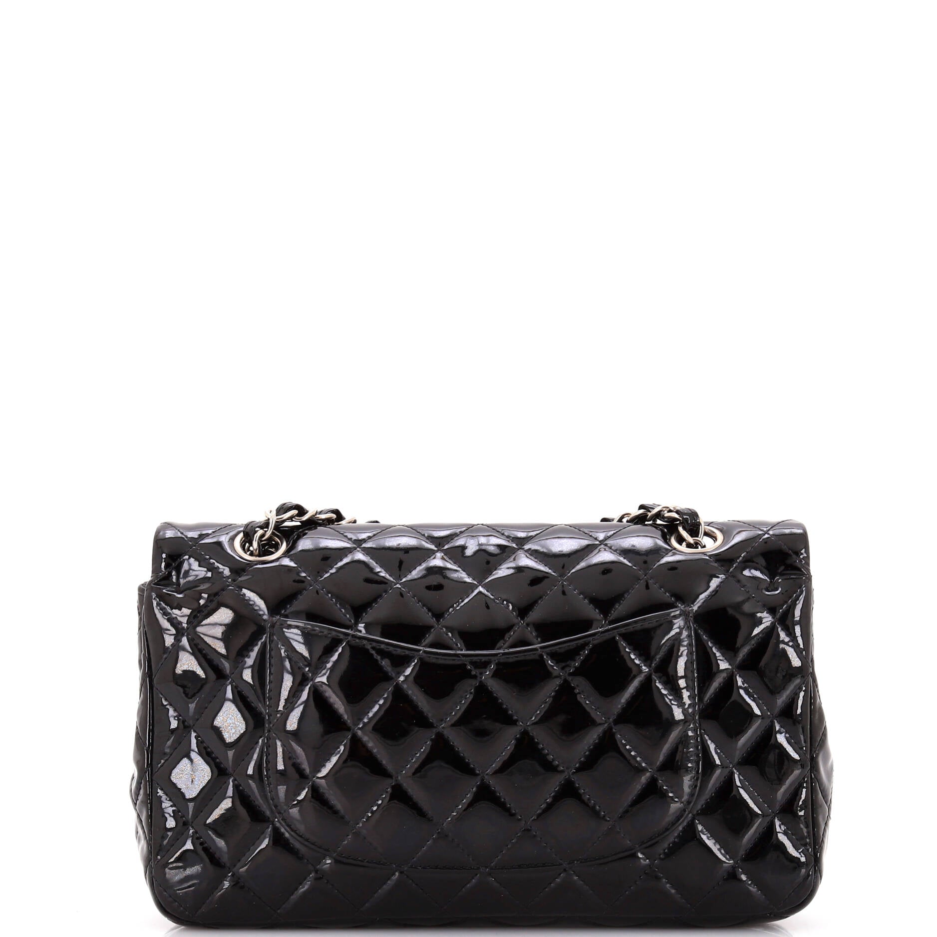 Classic Double Flap Bag Quilted Patent Medium