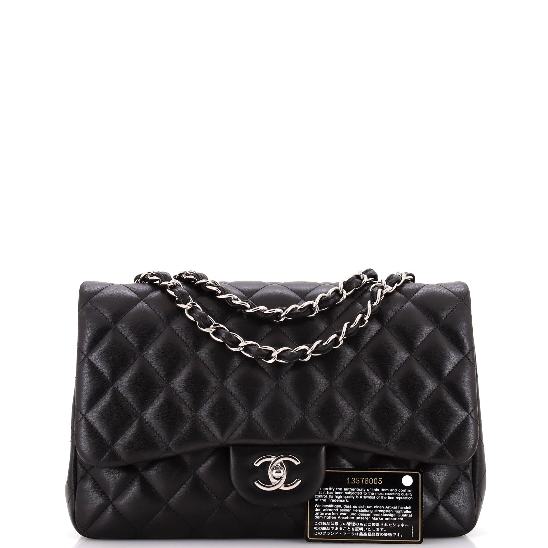 Classic Single Flap Bag Quilted Lambskin Jumbo