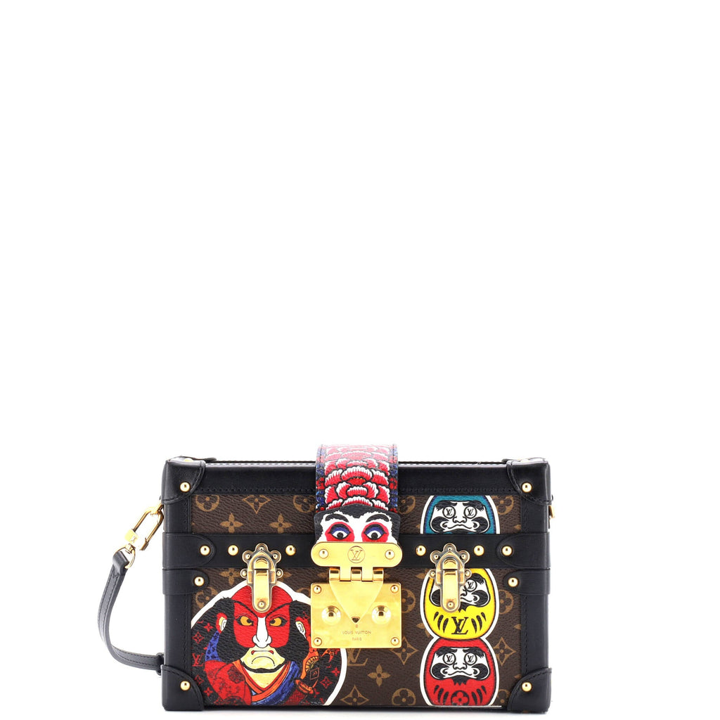 Petite Malle Handbag Limited Edition Kabuki Monogram Canvas