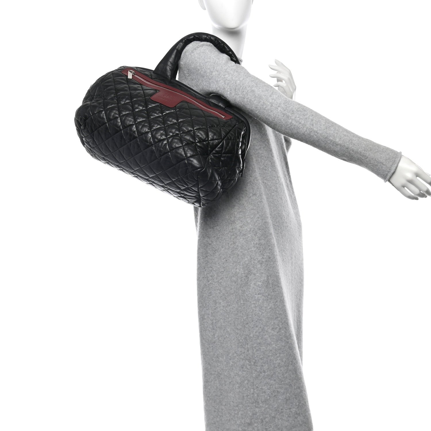 Lambskin Coco Cocoon Bowler Black
