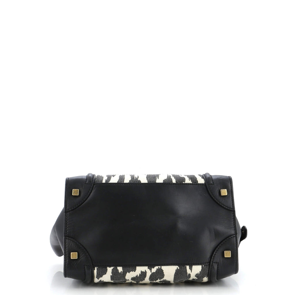Luggage Bag Printed Canvas and Leather Mini