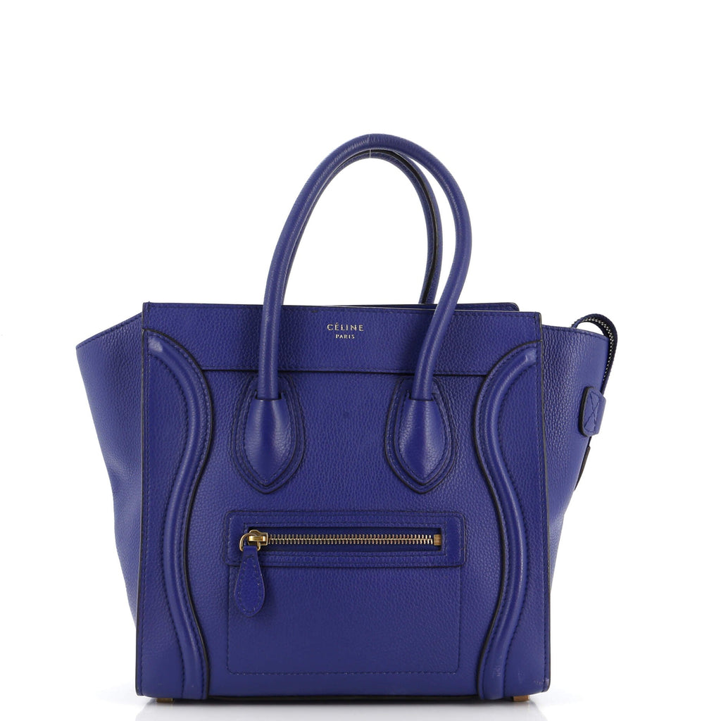 Luggage Bag Grainy Leather Micro