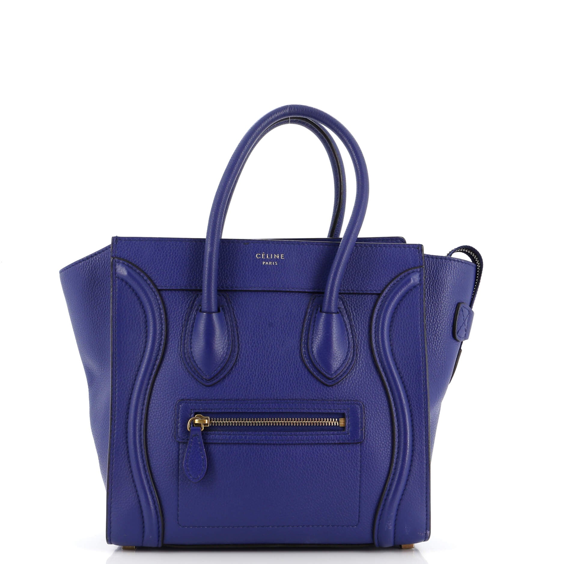 Luggage Bag Grainy Leather Micro