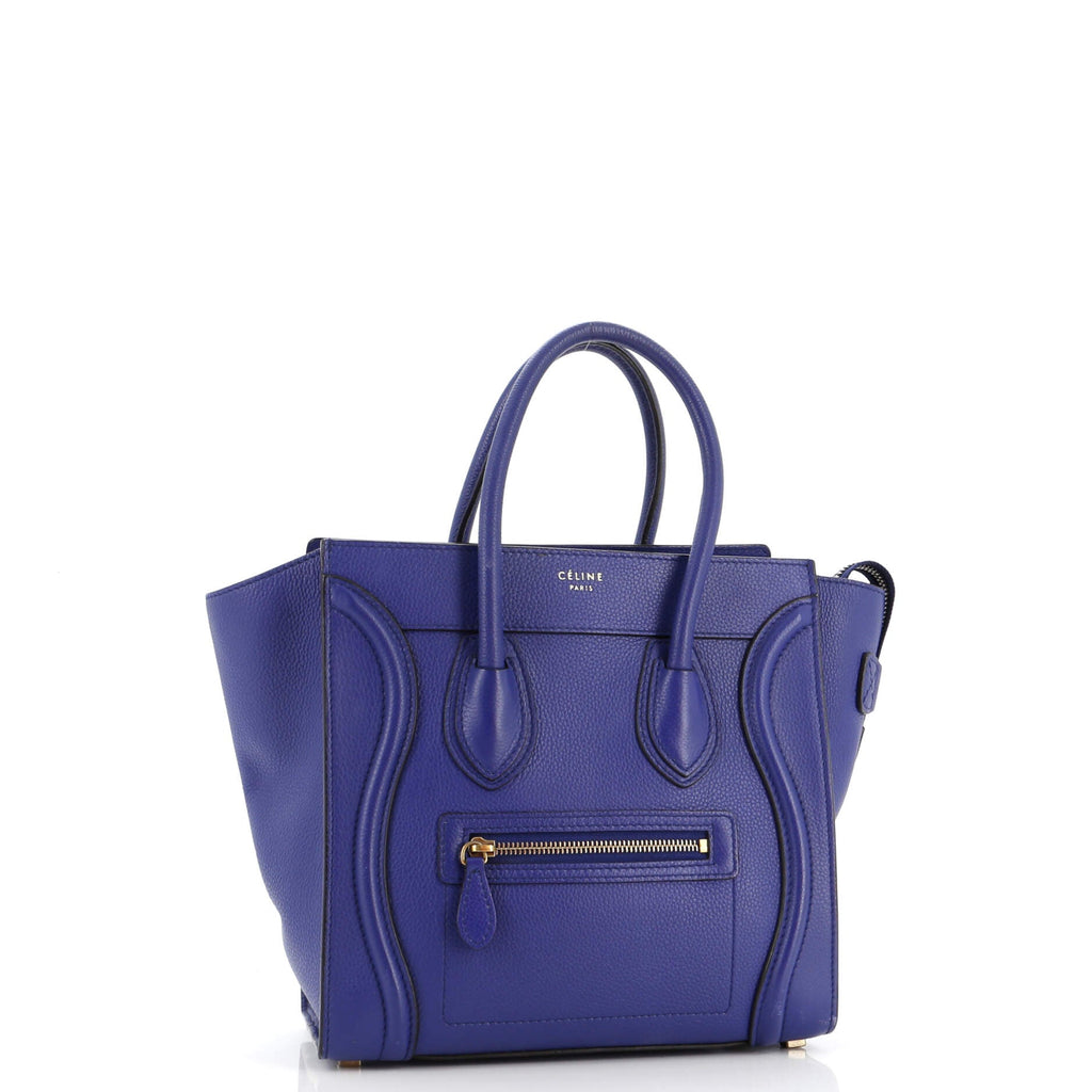 Luggage Bag Grainy Leather Micro