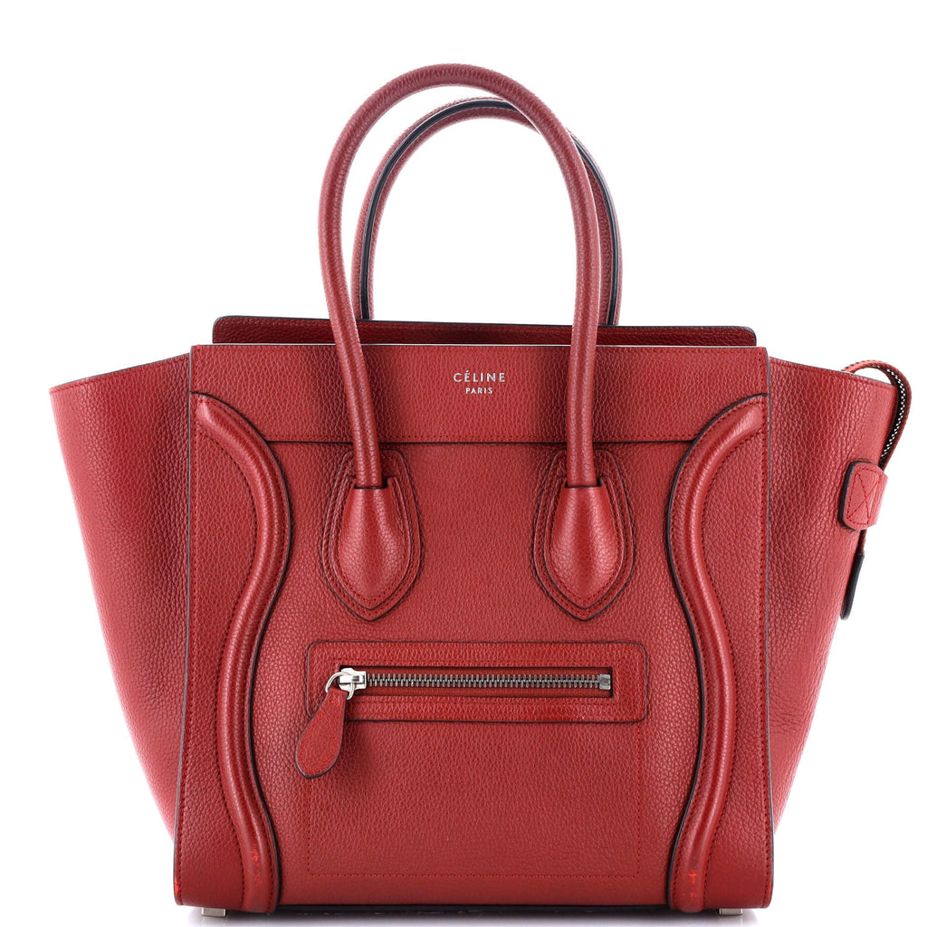 Luggage Bag Grainy Leather Micro
