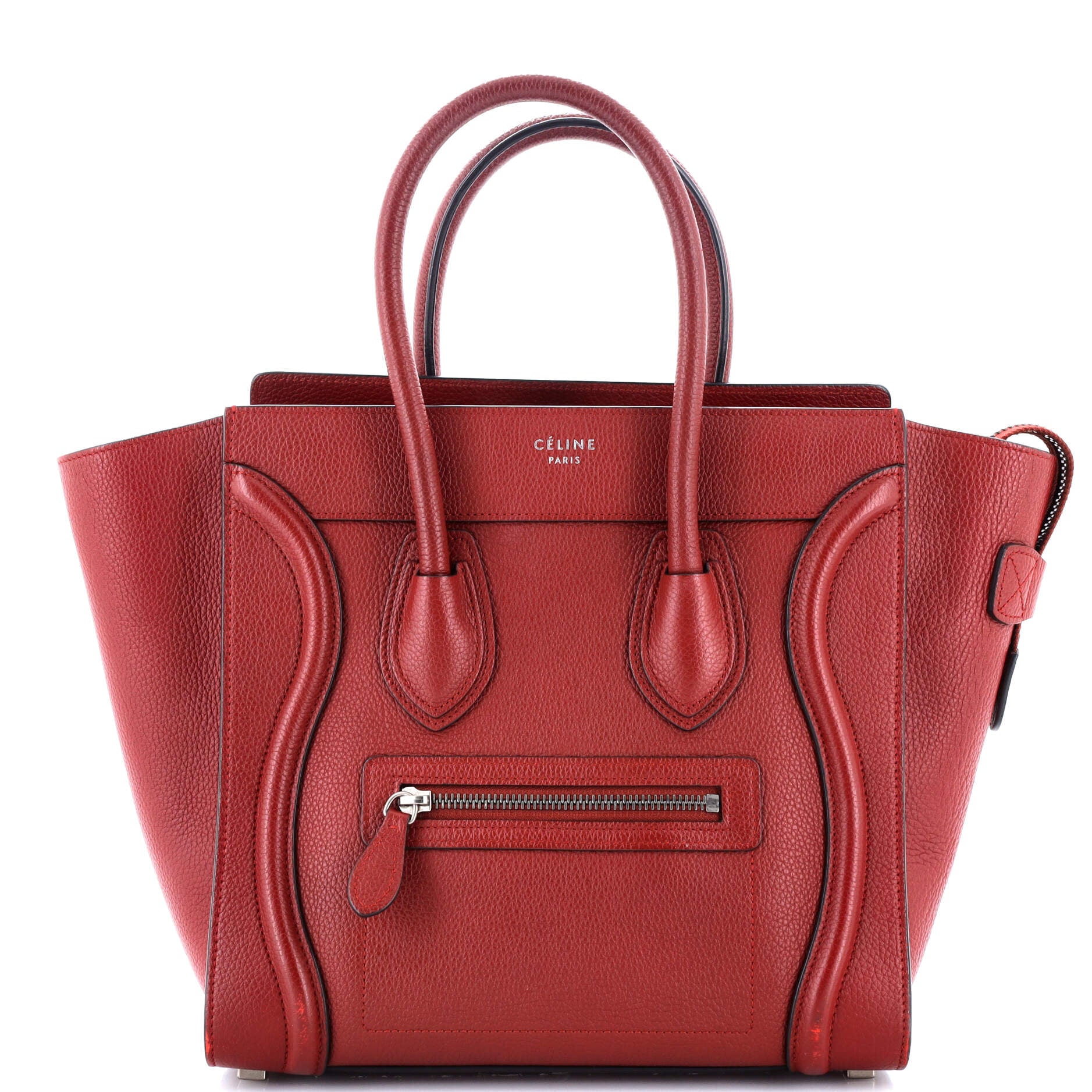 Luggage Bag Grainy Leather Micro
