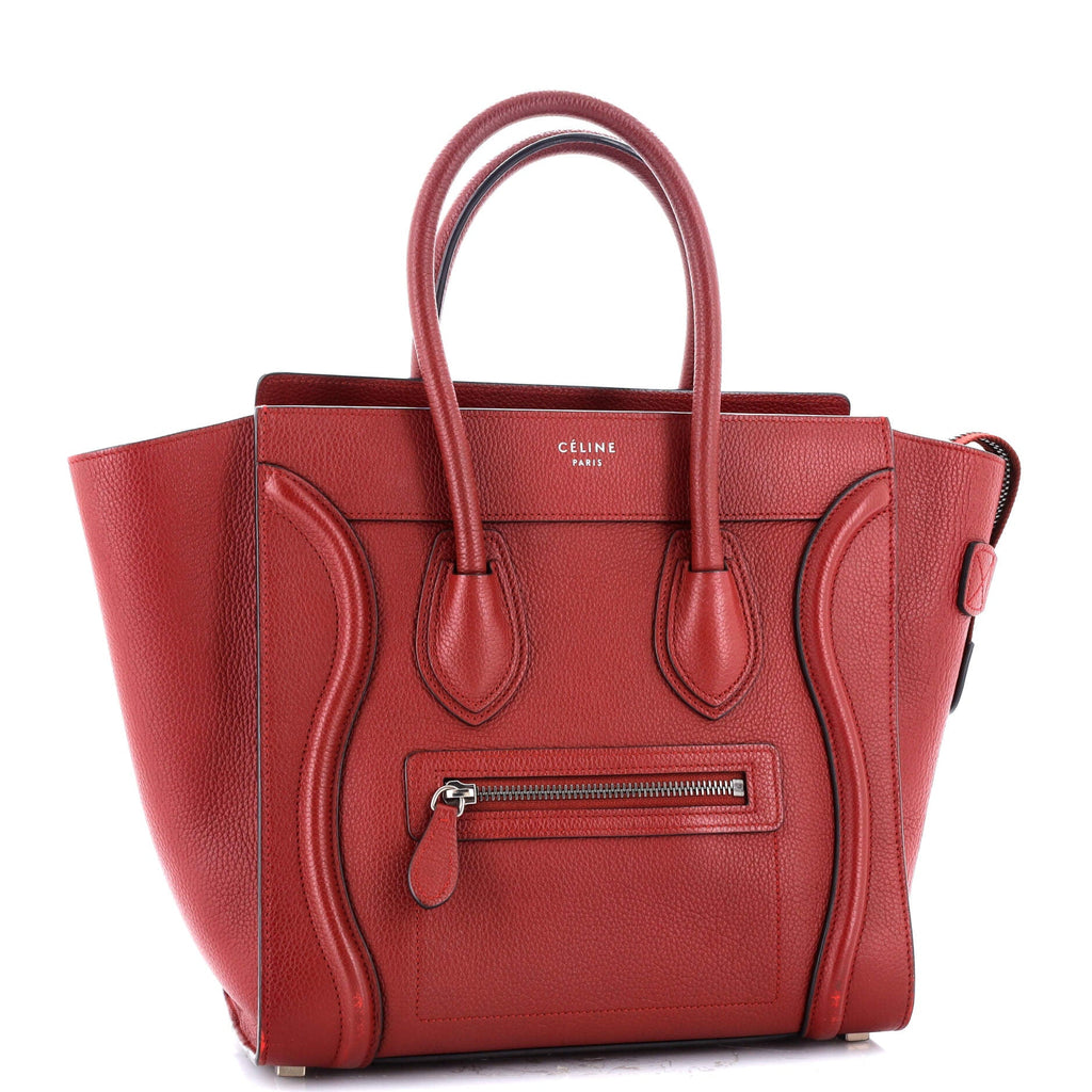Luggage Bag Grainy Leather Micro