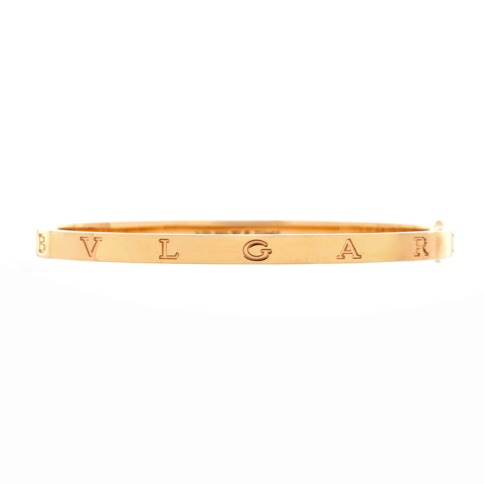 B.Zero1 Essential Hinge Bangle Bracelet 18K Rose Gold