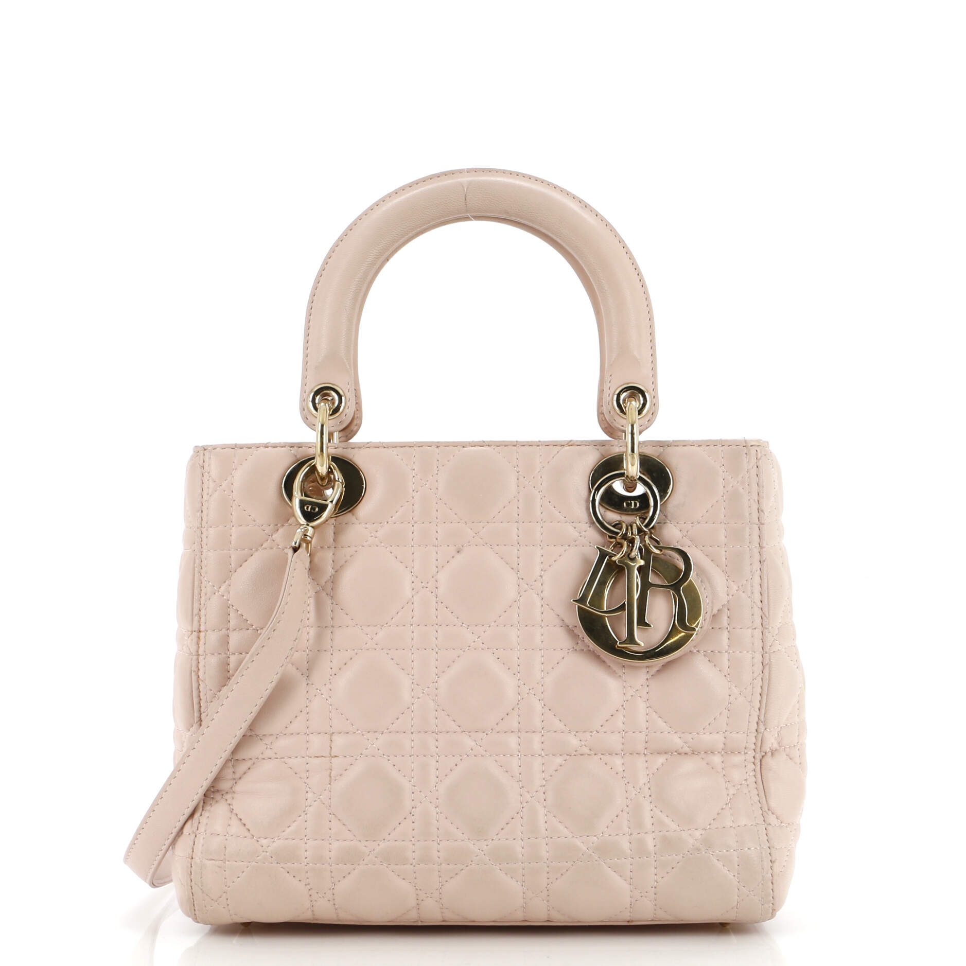 Lady Dior Bag Cannage Quilt Lambskin Medium