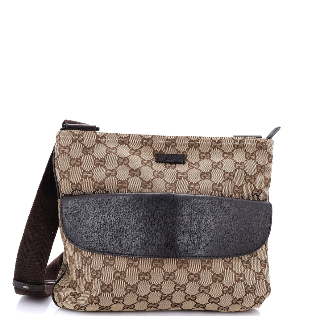 Front Pocket Messenger Bag GG Canvas Medium