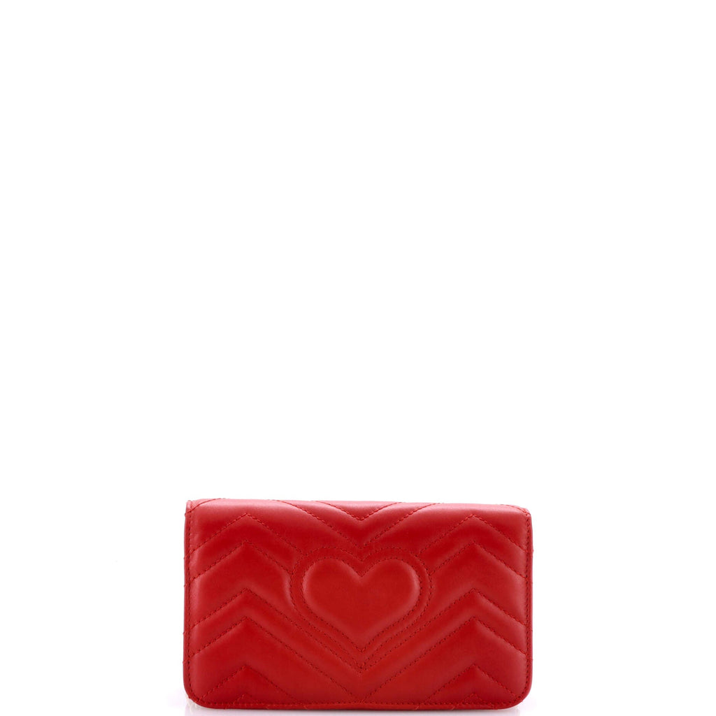GG Marmont Chain Flap Bag Matelasse Leather Mini