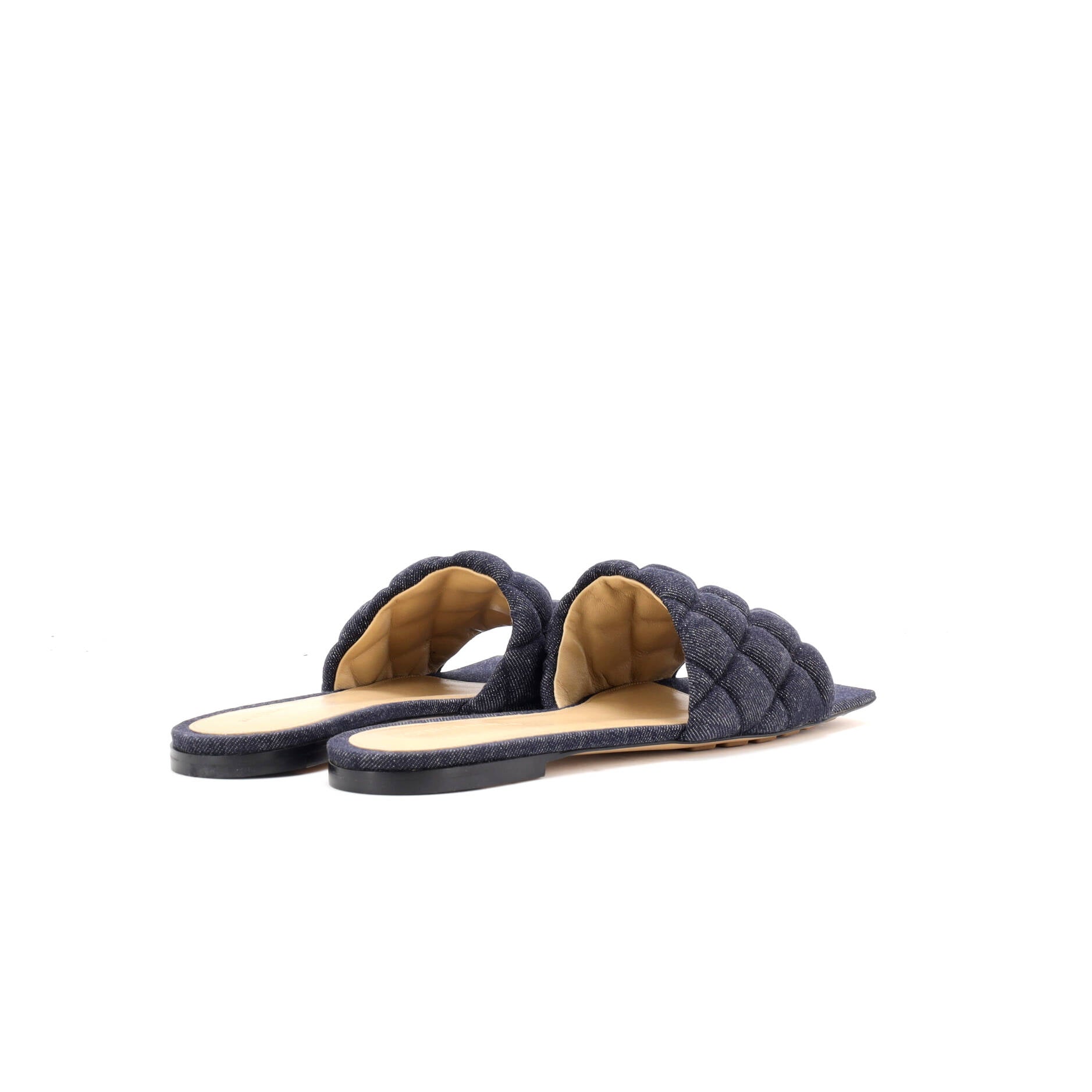 Women's The Padded Flat Sandals Quilted Denim