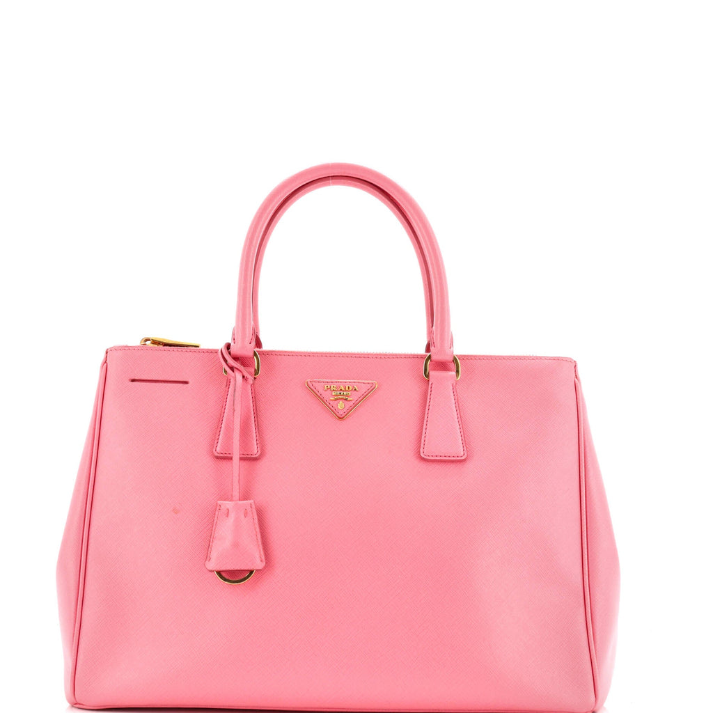 Double Zip Lux Tote Saffiano Leather Medium